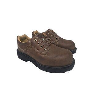 DAKOTA Men's Aluminum Toe Composite Plate Oxford Safety Shoes 1117QC Brown 9W